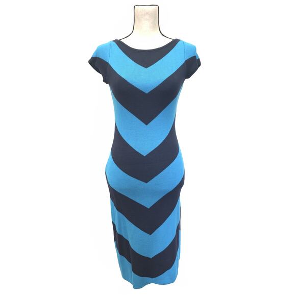 C. Wonder Dresses & Skirts - C. Wonder Boatneck Chevron Knit Sweater Dress